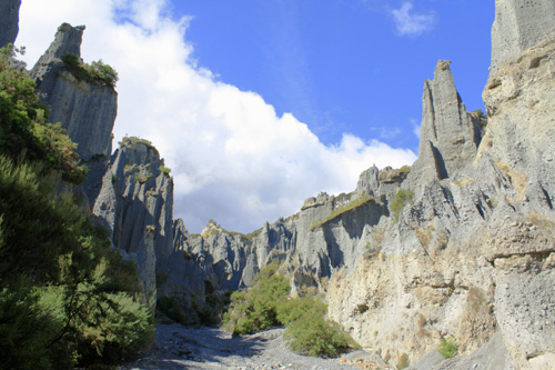 Entering Putangirua Pinnacles photo