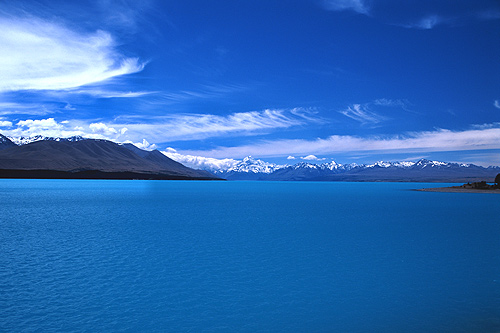 Lake Pukaki & Mountains photo