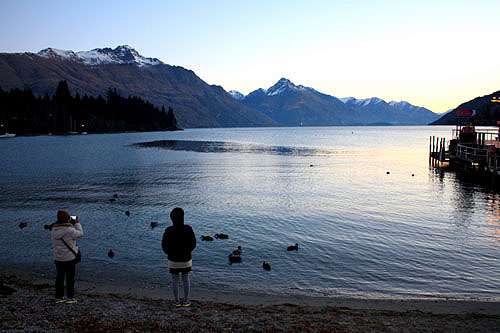 Sunset at Lake Wakatipu photo