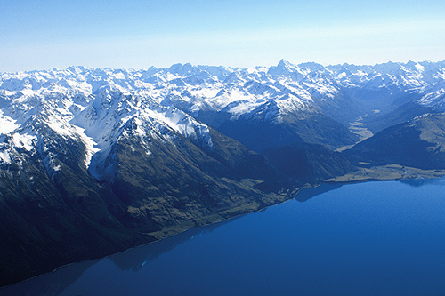 View of Lake Wakatipu & mountains photo