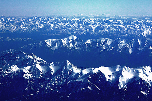 Aerial View of Southern Alps photo