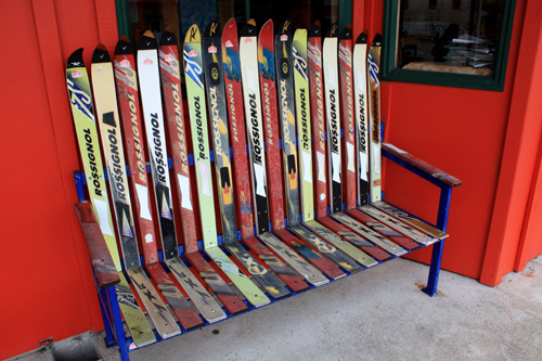 Seat Made from Skis photo