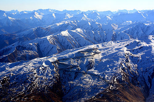 Aerial View of Remarkables ski field photo