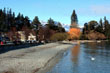 Lake front in Queenstown New Zealand