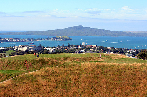 Mount Eden North Head and Rangitoto Island photo